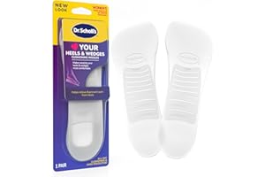 Dr. Scholl's Love Your Heels & Wedges 3/4 Length Insoles, All-Day Comfort for High Heeled Shoes, Relieve & Prevent Shoe Discomfort, Absorbs Shock, Arch Support, No-Show Discreet Insert, 1 Pair