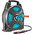 Gardena 2662-80 Classic Garden Hose Reel Set, Includes 54-Foot 3/8-Inch Hose, Adapters, and Adjustable Nozzle, Made in Germany