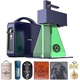 GWEIKE G2 Max 50W Fiber Laser Engraver with 3D &amp; Deep Engraving | 15000mm/s Fast Laser Engraver Machine, 150x150mm Working Area, 0.001mm Laser Marking Machine for Jewelry, Metal, Leather