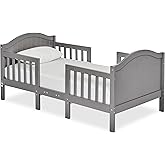 Dream On Me Portland 3-in-1 Convertible Toddler Bed, Converts to 2 Chairs & Table, Low Floor Design with 4 Safety Guard Rails, Baby Safety Alliance & Greenguard Gold Certified - Storm Grey