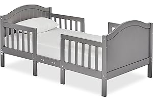 Dream On Me Portland 3 in 1 Convertible Toddler Bed in Steel Grey, Greenguard Gold Certified, JPMA Certified, Low to Floor De