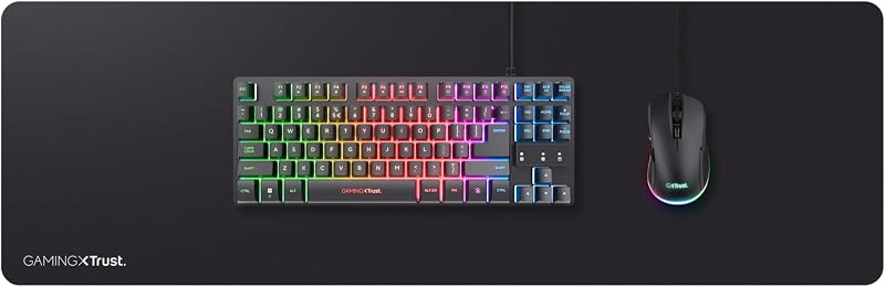 Tapis de Souris Gamer XXL 93 x 30 cm, Mouse Pad Jeu, Noir