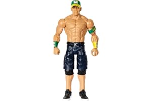 Mattel WWE John Cena Basic Action Figure, 10 Points of Articulation & Life-like Detail, 6-inch Collectible