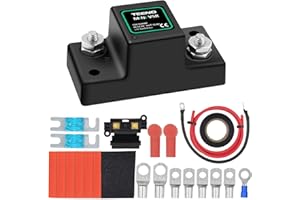 TEENO 12V 50Amp ATV UTV Smart Dual Battery Isolator Kit for Personal Watercraft, Snowmobile, Street Bike, Cruiser/Touring