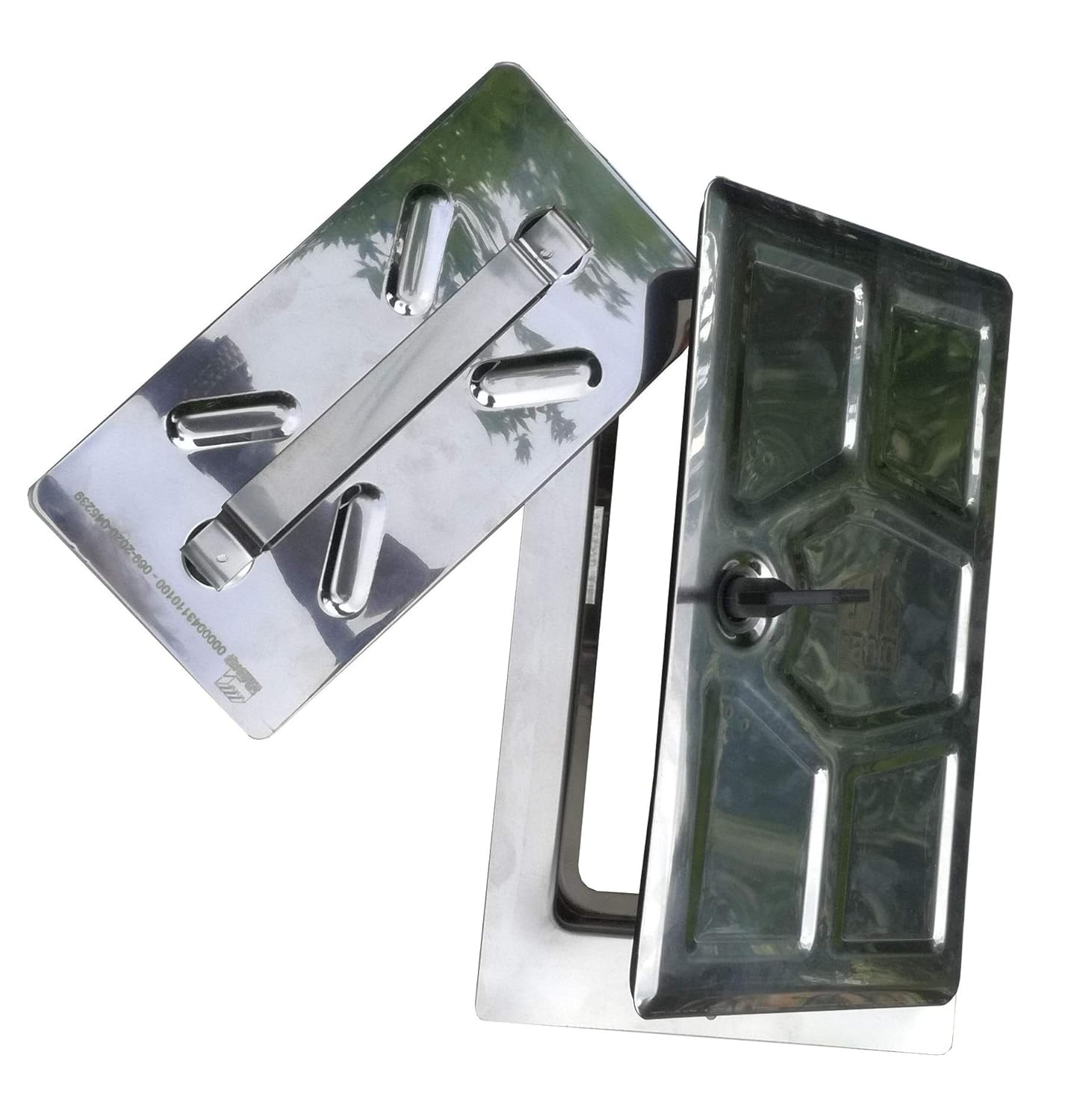 Puerta de acero inoxidable para chimenea, protección a 1100°: Amazon.es