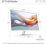 HP Series 5 27-inch FHD IPS Monitor 100 Hz 99% sRGB White 2xHDMI 1xVGA view 8