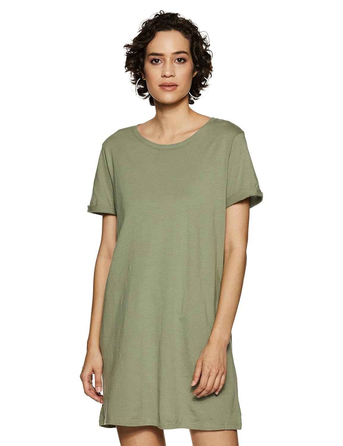 Buy Forever 21 Cotton Body Con Dress 190313 Light Olive S At Amazon In