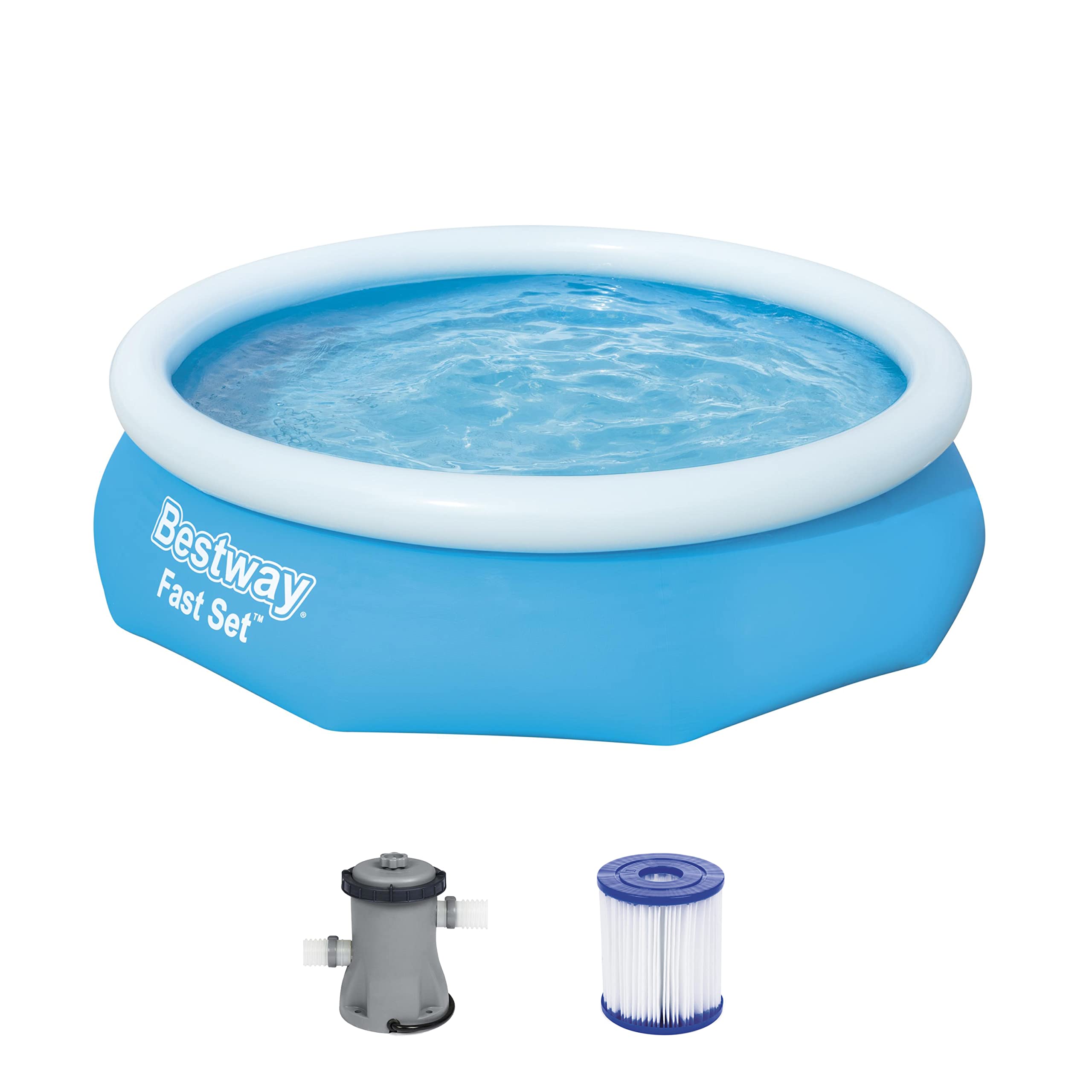 Bestway - Pool wih Pump - PVC - 305x76cm, blue, (57270)