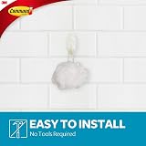 Command Bath Designer Hooks, Water Resistant - 2 Medium Hooks, White view 3