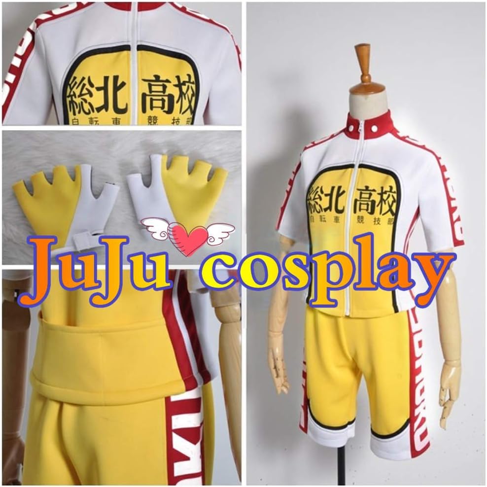 Amazon Jujucosplay 弱虫ペダル 総北高校自転車競技部 ユニフォーム コスプレ衣装 男性用sサイズ 新ゲーム 制服 キャラクター ステージ仮装 舞台服 ハロウィーン 演出服 コスチューム イベント 変身 変装 コス アニメ コスプレ 仮装 通販