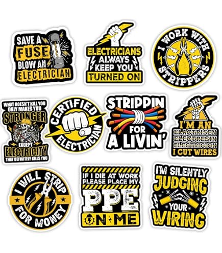 Certified Electrician Hard Hat Sticker Decal - Vinyl Label For Arc Flash & Electrical Safety