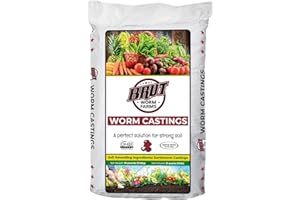 BRUT WORM FARMS Brut Organic Worm Castings for Plants 30 LB – Natural Nutrients, Fertility Builder, Plant Food for Potting Soil and Garden Soil – Indoor and Outdoor Use