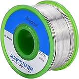 Mudder 0.6mm Sn99 Ag0.3 Cu0.7 0.22lb. Solder Wire with Rosin Core, Lead Free