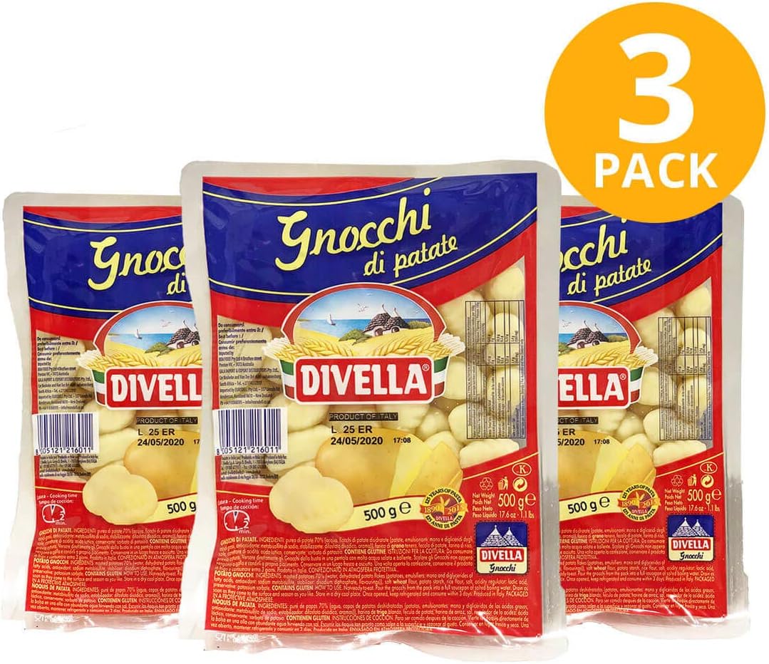Divella Gnocchi Di Patate (Potato Pasta) 3 x 500 gram Amazon.co.uk