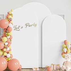 Wokceer Wedding Arch Cover (8FT, 7.2FT, 6.6FT) Set