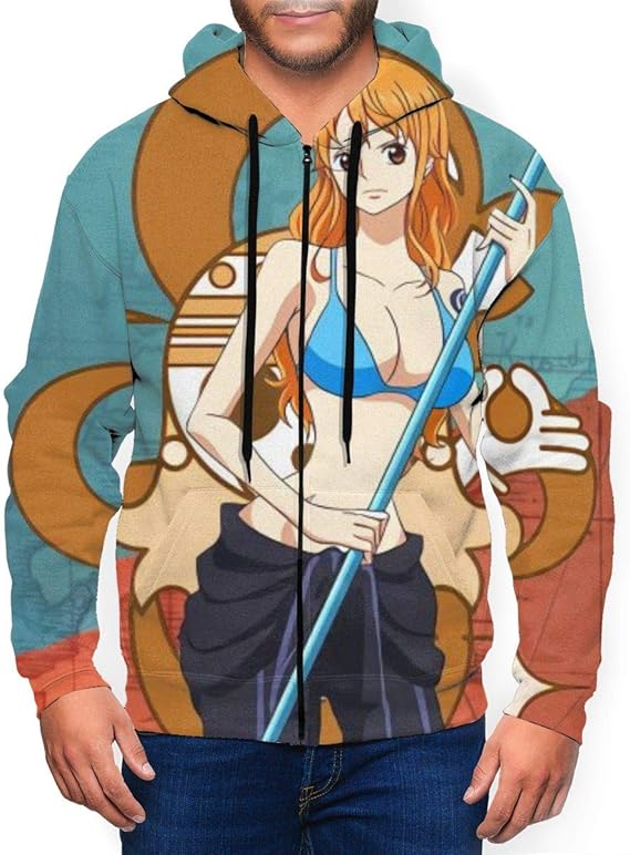 Amazon Co Jp メンズ パーカー Nami ナミワンピース トレーナー メンズ ジッパー パーカー トップス 男の子 スウェット 卫衣 プルオーバー Hoodie 春秋冬 長袖 Sweatshirt 服 ファッション小物