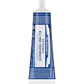 Dr. Bronner's Non-Toxic Peppermint Toothpaste, Without SLS, 5 oz | Fluoride-Free, Natural SLS-Free, Non-Toxic, Vegan, Organic, Clean, Mint, Cinnamon, Anise, Mint-Free Options, Gentle Formula