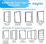 eSynic Window Restrictor & Child Window Locks 16 Pack White 19cm Cable view 6