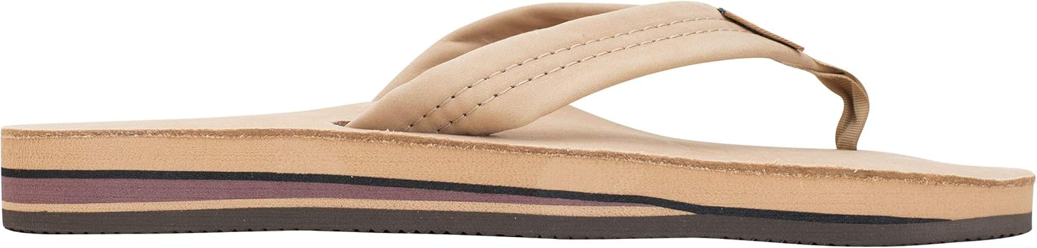  | Rainbow Sandals Men Premium Leather Double Layer, Sierra Brown, | Sandals