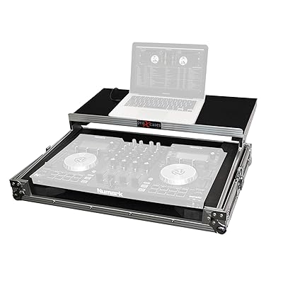 Buy Prox Flight Case For Numark Nv Nvii And Mixtrack Pro 3 Digital Controller With Sliding Laptop Shelf Silver On Black Design X Nvlt Online In Taiwan B00svqd3mm