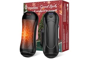 Hand Warmers Rechargeable 2 Pack,FANDLISS 6000mAh Portable Electric Hand Warmers,USB Pocket Heater AI Smart Chips 20+Hrs Safe Heat,Women Mens Present for Chritmas,Outdoor,Hunting,Skiing,Camping