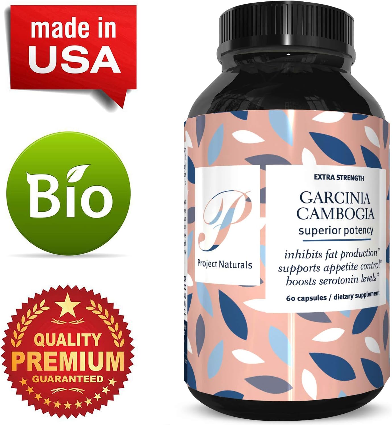 Pure Garcinia Cambogia Extract โ 95% HCA โ Boost Energy + Metabolism Booster Fat Burner + Promotes Healthy Weight Loss โ Appetite Suppressant + Antioxidant โ Supplement for Men & Women