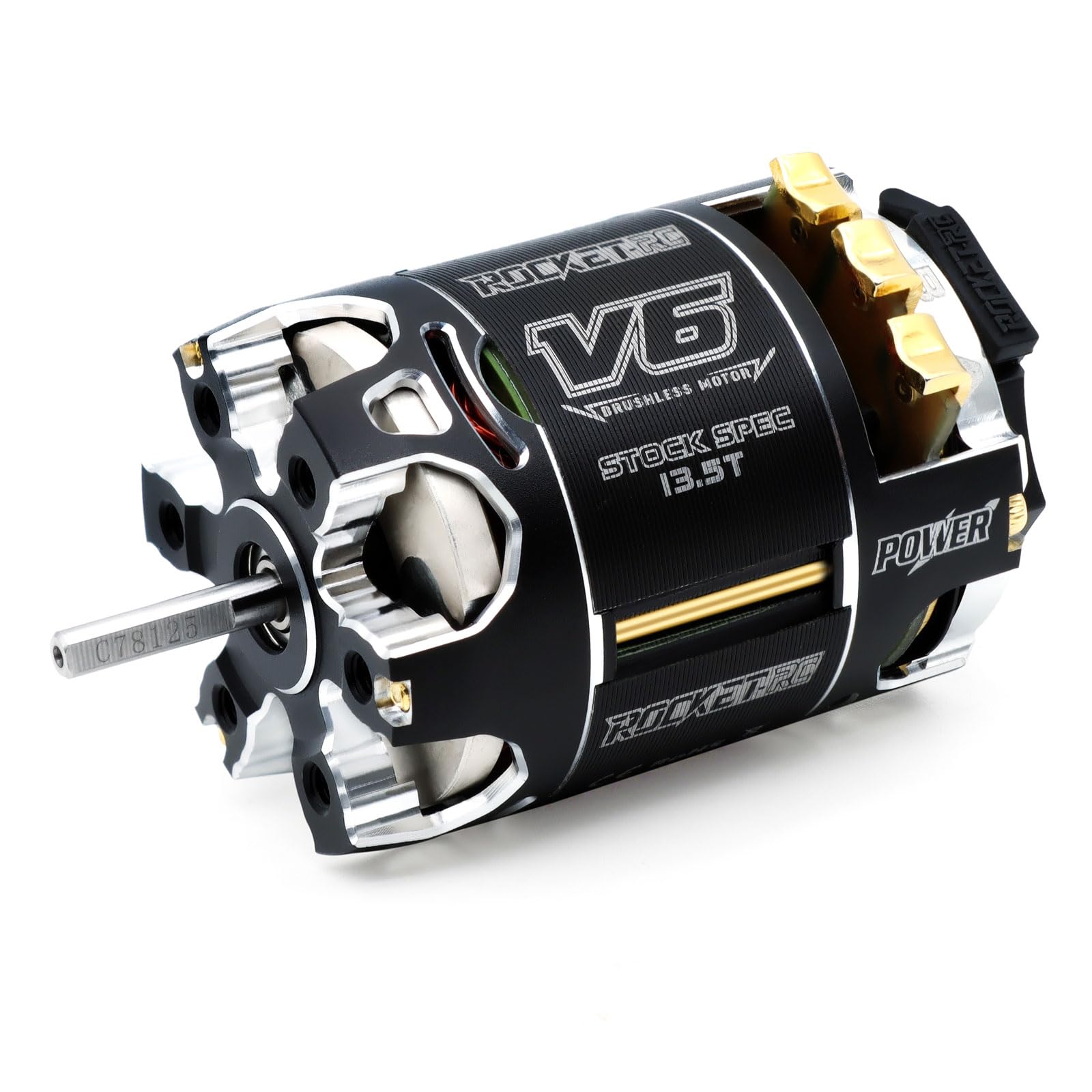 Photo 1 of Surpass Hobby Rocket 540 V6 sensored Brushless Motor,Lower Resistance Brushless Motor for 1:10 RC Racing Car (Shaft 3.175, 13.5T kv)