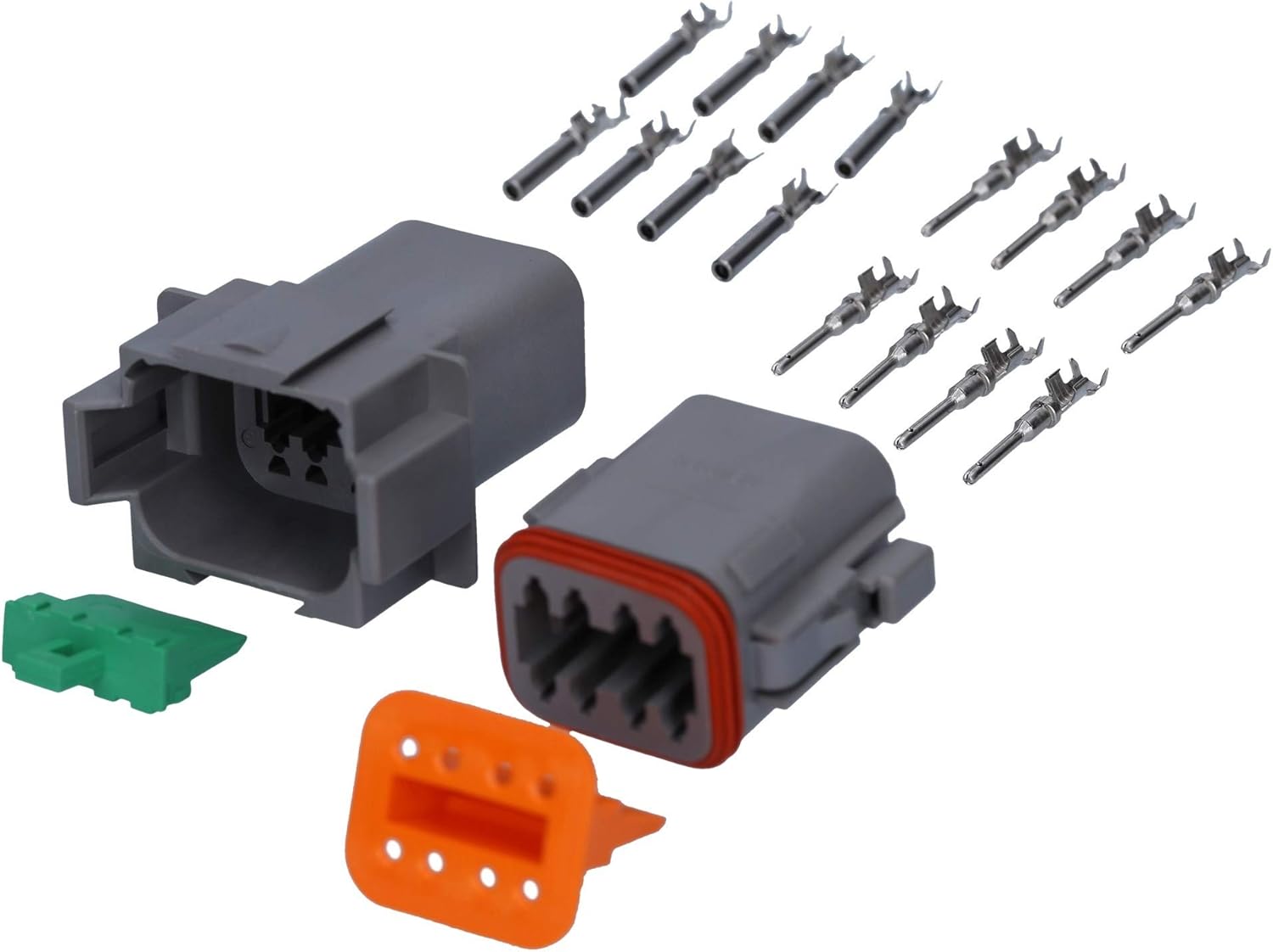 Connettore Auto Tedesco DT A 8 Poli, KALI-1208 – Kit Spinotto Impermeabile Per Cablaggio, Sezione 0,75-2,1 Mm², Made In Germany