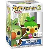 Funko Pop! Games: Pokemon - Grookey (Flocked), Amazon Exclusive
