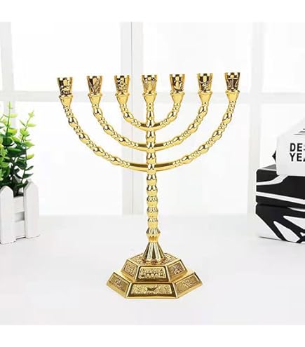 Kandelaars, Kandelaars Menorah 7 Tak Joodse Kaarsenhouder