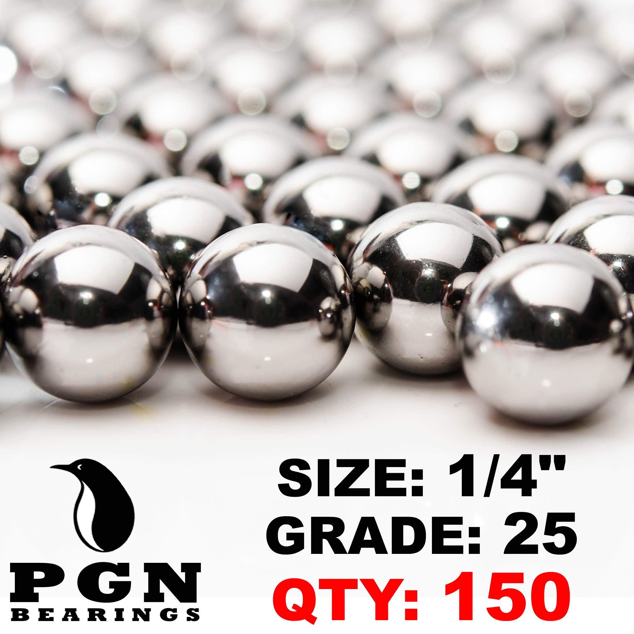 1/4" Inch (0.25") Precision Chrome Steel Bearing Balls G25 (150 PCS) eBay