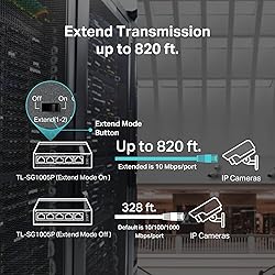 TP-Link TL-SG1005P, 5 Port Gigabit PoE Switch, 4