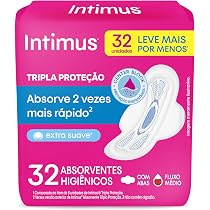 Intimus® Absorvente Noturno Extra Proteção Cobertura Suave, 45 ...