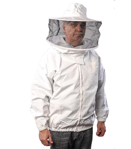 Bee Hive Humble Bee 332 Ventilated Beekeeping Jacket With Square Veil - Beekeeper Protection Bee Suits For Adults