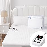 Sealy Heated Mattress Pad Twin Size with 10 Heated Settings | Electric Mattress Pad Bed Warmer 39"x75" | Auto Shut Off 1-9 Ho