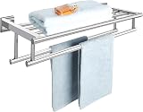 Sayayo 24-Inch Chrome Towel Rail Wall Mounted SUS304 Stainless Steel EGZ8000-C