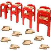 Wooden Train Bridges, Bridge Support, Wooden Train Track Accessories, Train Tracks Compatible with All Major Brands