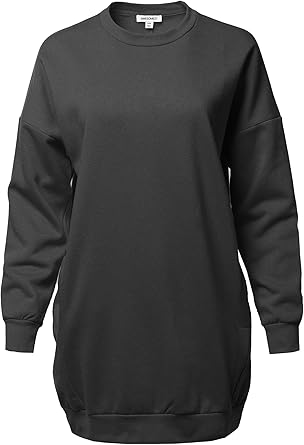 tunic length sweatshirt