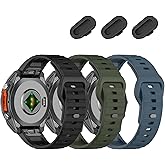 VELEYOK 22mm Silicone Bands for Tactix 8/Fenix 8 AMOLED 47mm/7 pro/7/6 pro/6/5 Plus/5, Sport Watch Strap Compatible with Garmin Fenix E/Approach S70 47mm/S62/S60/epix Pro 47mm/Descent G2/G1/G1 Solar