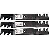 3 Rotary Copperhead Toothed Mulching Mower Blades Fit Toro Timecutter Z 5000 Series 50 Deck 112-9759-03 110-6837-03
