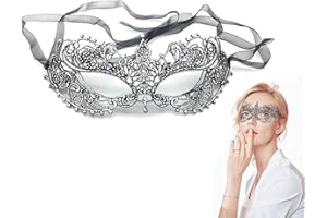 GORBGLE Masquerade Mask for Women, Lace Eye Mask for Couples, Mysterious Venetian Costume Ball Masks for Party, Halloween Carnival