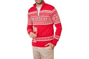 Cnlinkco Mens Quarter Zip Pullover Long Sleeve Sweatshirt Slim Fit Sweaters Casual Polo Tops Shirt