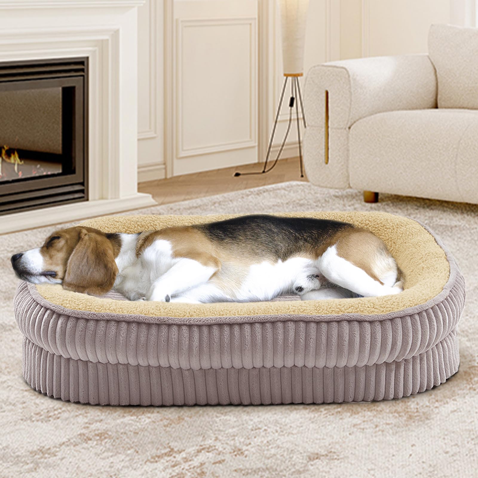 DEBANG HOME Orthopedic Dog Bed for Medium Dogs Breeds, High Density Egg ... - High-Density Orthopedic Dog Beds
