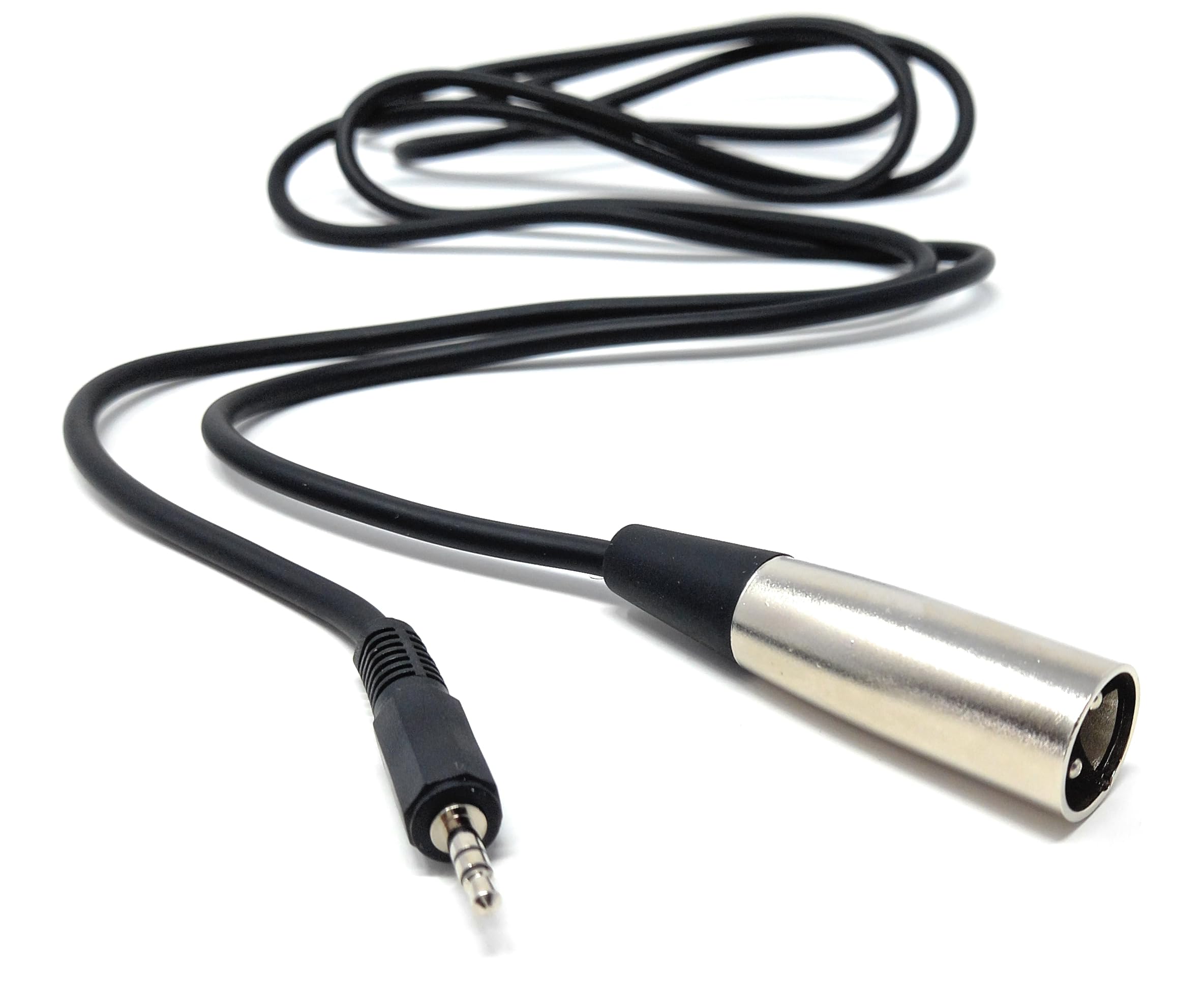 DRUT 2m 3 Pin XLR Male to 3.5mm Stereo Jack Microphone, Audio Recording Lead Cable 6.5ft