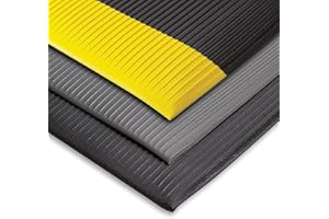 NoTrax 406 Razorback™ Ribbed Anti-Fatigue Mat, 3' X 4' Black
