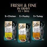 Sheba Fresh and Fine Cat Wet Food Poultry in Gravy 3 x 50 g Pouches view 8