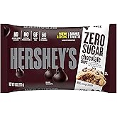 HERSHEY'S Kitchens Baking Chips, Sugar Free Chocolate Chips, Gluten Free, 8 Ounce Bag