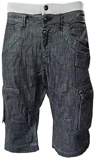 mens denim cargo shorts uk