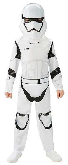 Rubie's 3620267 - EP7 Stormtrooper classic child, 5/6 jahre (M), weiß/schwarz