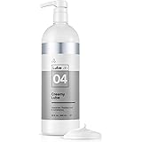 Water-Based Thick Creamy White Lube, Unscented 32 fl. oz. | LubeLab Long-Lasting Jelly for Women&Men&Couples’ Wellness, Sensi